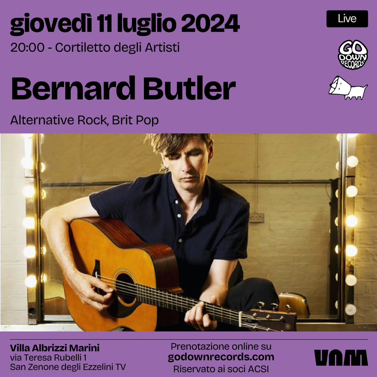 BERNARD BUTLER live