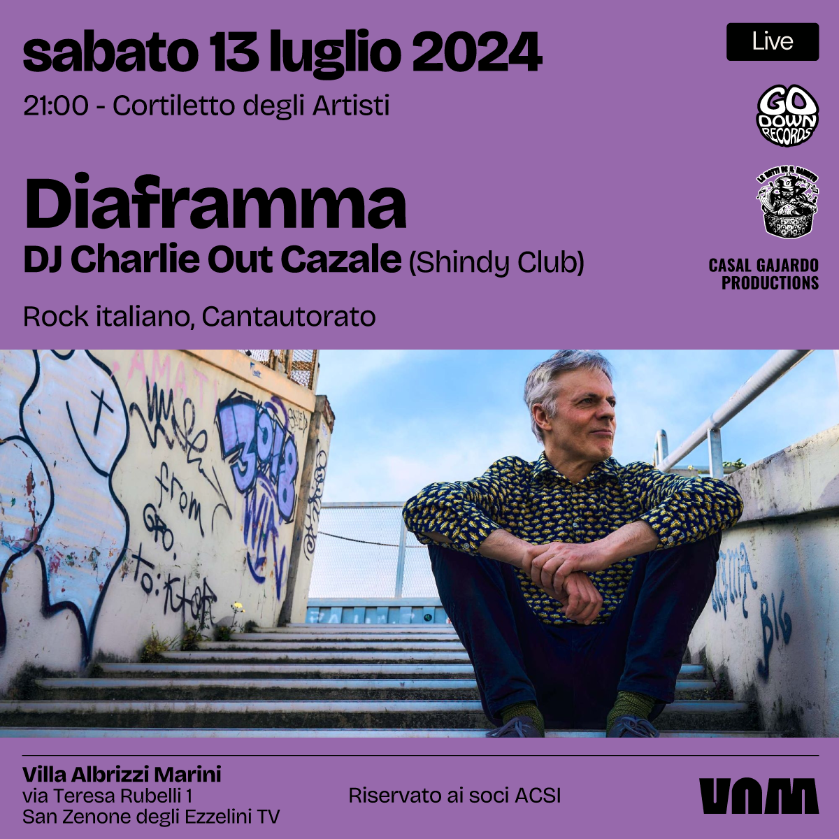 DIAFRAMMA live + DJ Charlie Out Cazale