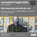 Nel mezzo del cammin etc. etc. - serigrafia con Davide Toffolo + DJ Ali Selecta