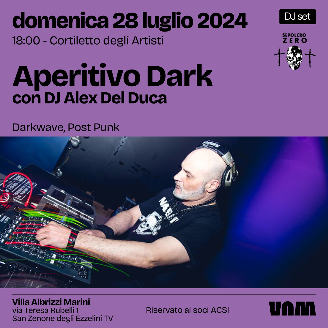 APERITIVO DARK con DJ Alex Del Duca