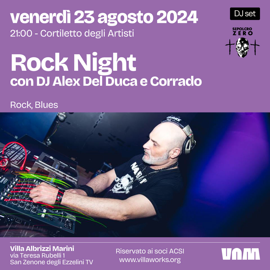 ROCK NIGHT con DJ Alex Del Duca