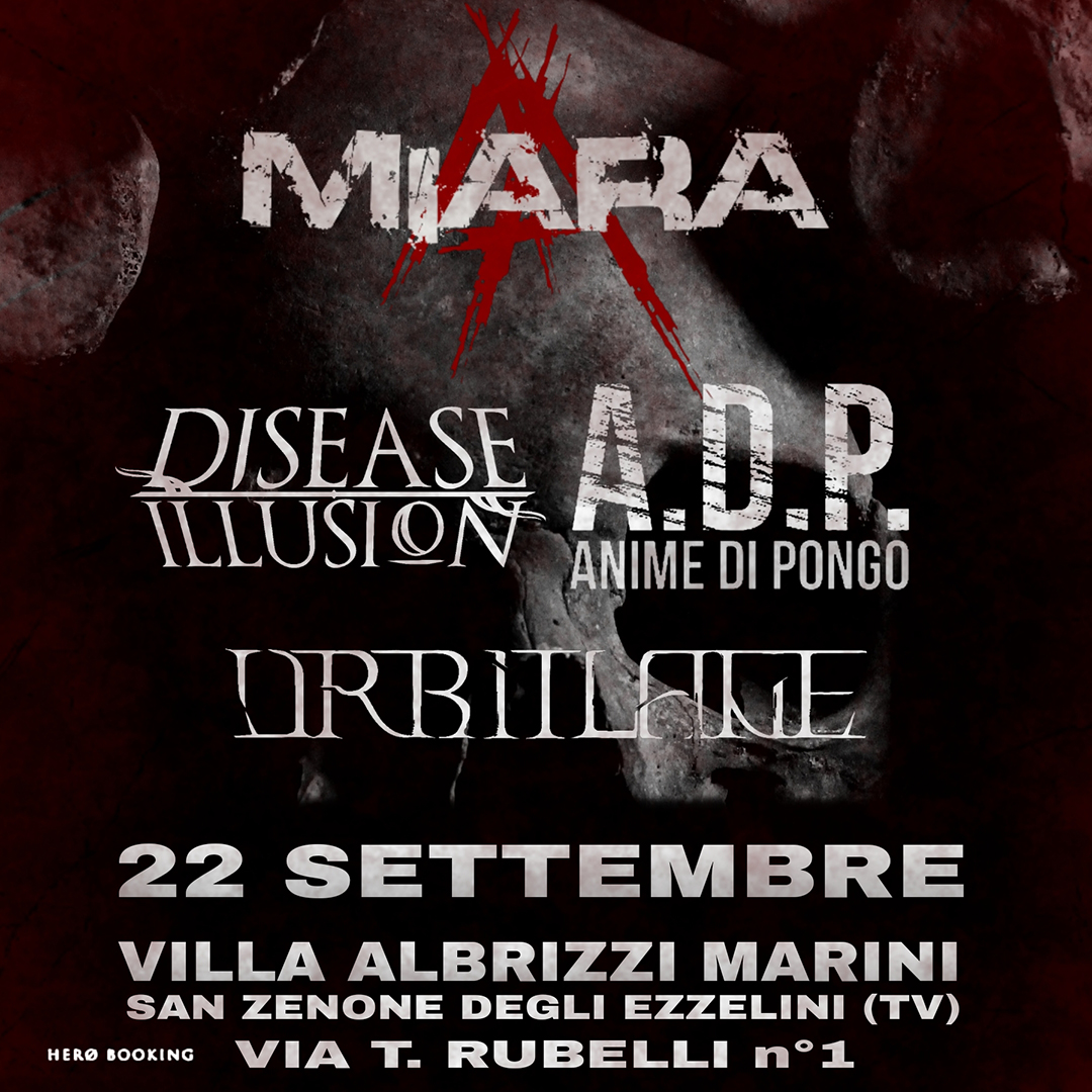 MIARA, ANIME DI PONGO, DISEASE ILLUSION, ORBITLANE live